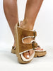Corky's Tobacco Faux Suede Hearsay Sandals - Macoma Boutique304 Sandals