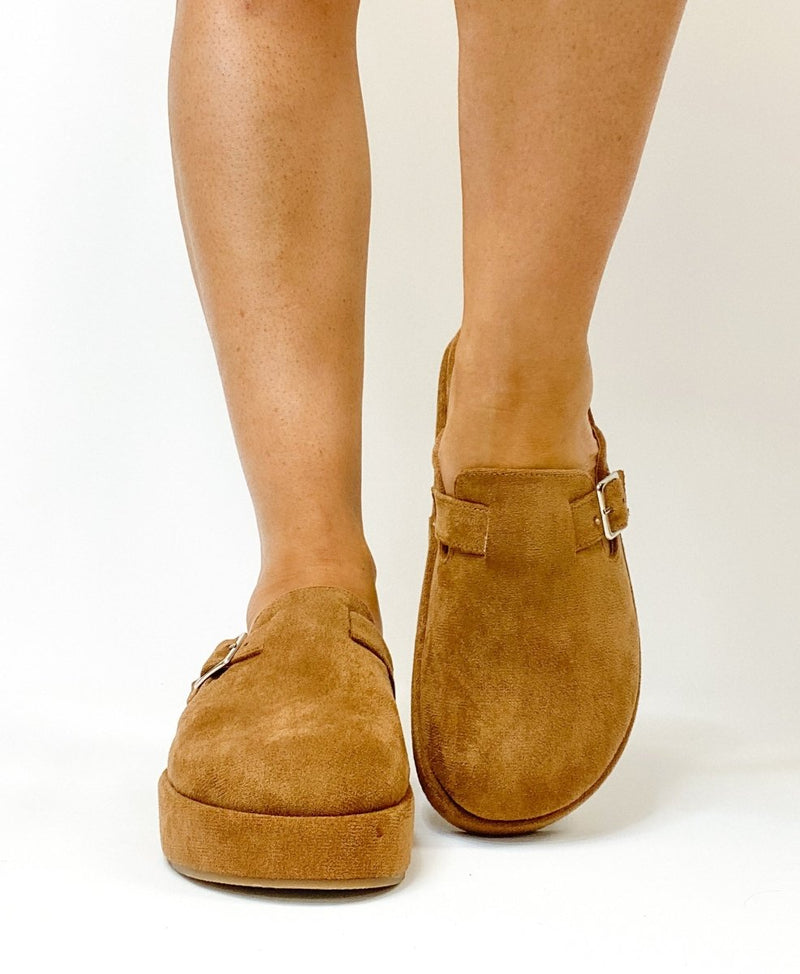 Corky's Tobacco Faux Suede Holidaze Shoes