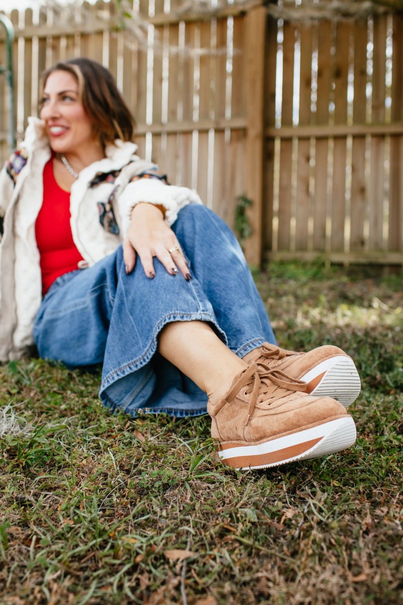 Corky's Tobacco Faux Suede Jay Walking Shoes