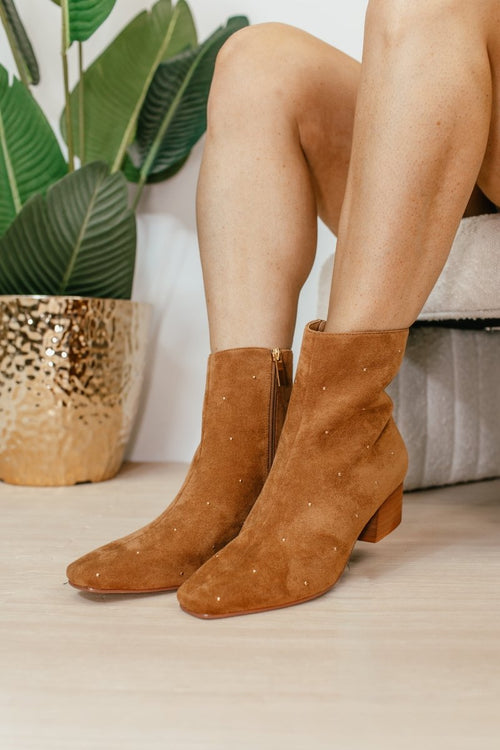 Corky's Tobacco Faux Suede Such a Tease Boots - Macoma Boutique303 Mules & Boots
