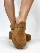 Corky's Tobacco Tell Me More Wedges - Macoma Boutique302 Wedges & Heels