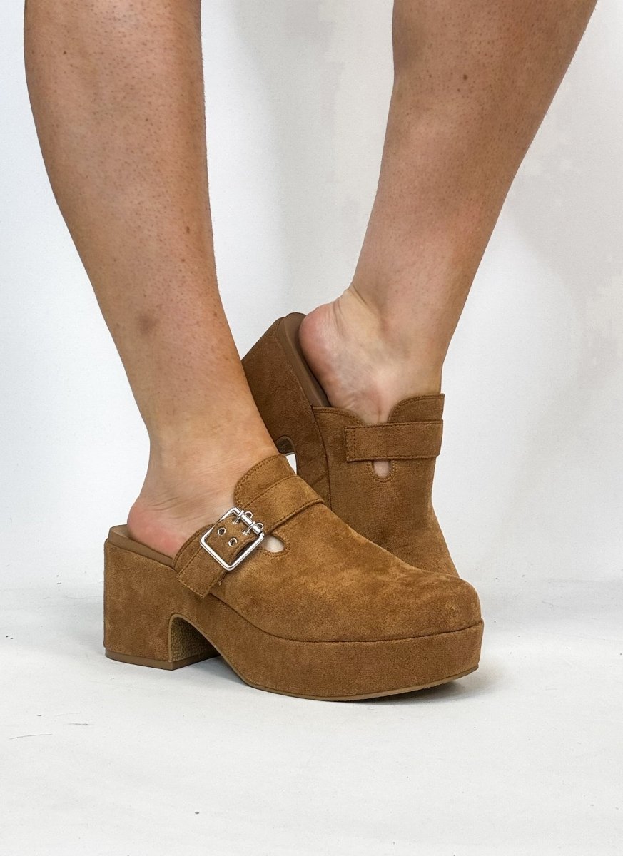 Corky's Tobacco Tell Me More Wedges - Macoma Boutique302 Wedges & Heels