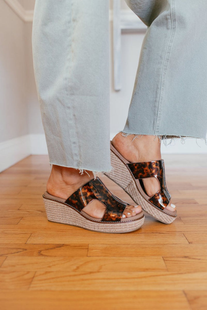 Corky's Tortoise Kiss N Tell Wedges - Macoma Boutique302 Wedges & Heels