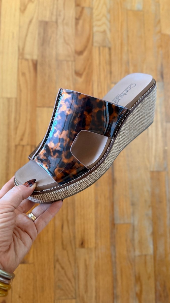 Corky's Tortoise Kiss N Tell Wedges - Macoma Boutique302 Wedges & Heels