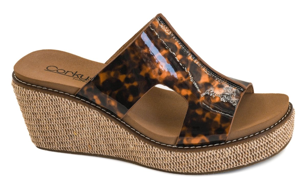 Corky's Tortoise Kiss N Tell Wedges - Macoma Boutique302 Wedges & Heels