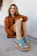 Corky's Turquoise Darlin Wedges - Macoma Boutique302 Wedges & Heels