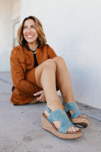 Corky's Turquoise Darlin Wedges