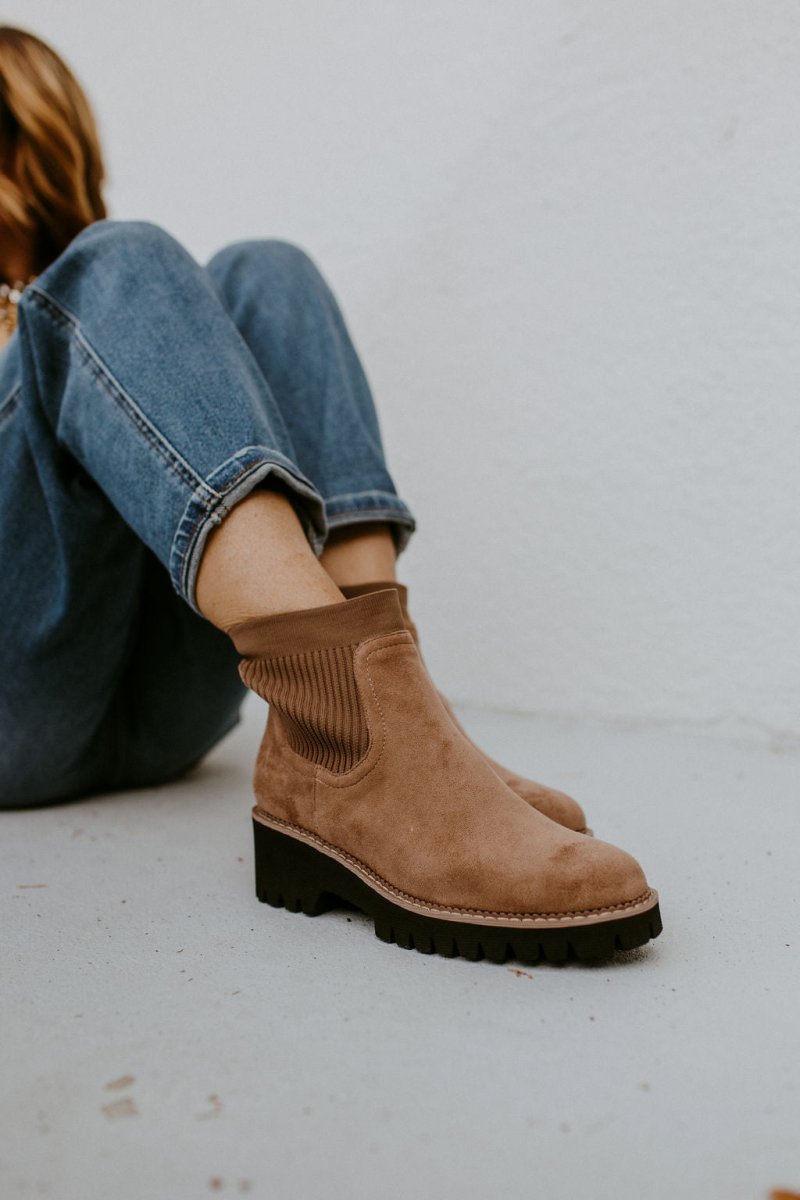 Corky's Walnut Faux Suede Trail Mix Boots - Macoma Boutique303 Mules & Boots