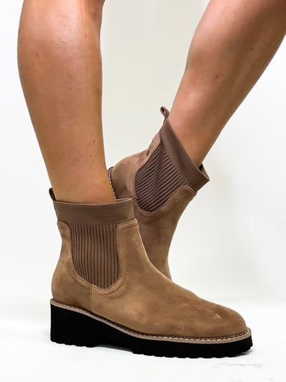 Corky's Walnut Faux Suede Trail Mix Boots - Macoma Boutique303 Mules & Boots
