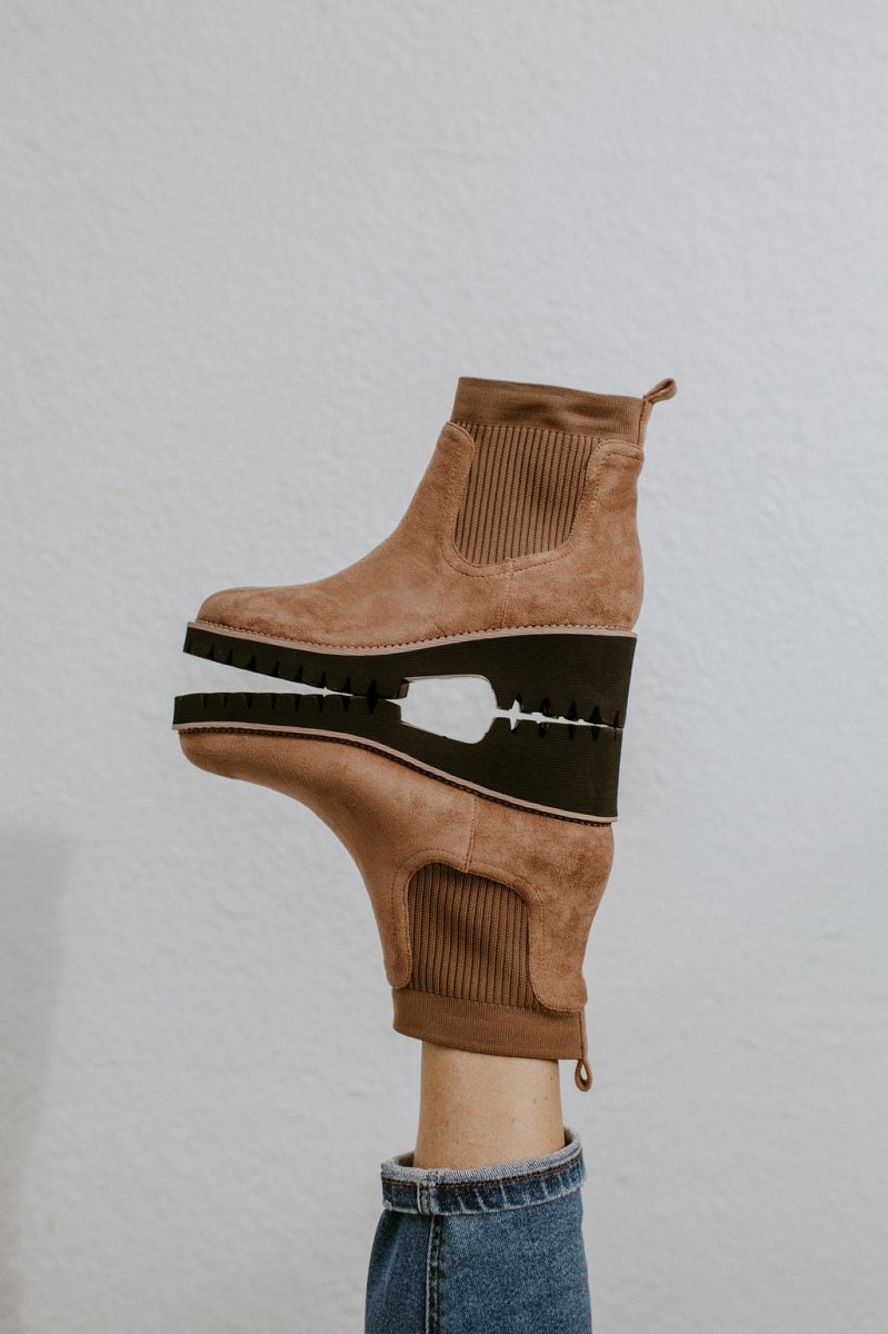 Corky's Walnut Faux Suede Trail Mix Boots - Macoma Boutique303 Mules & Boots