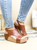 Corky's Whiskey Smooth Carley Wedge Sandals - Macoma Boutique302 Wedges & Heels