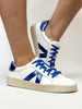 Corky's White Blue Friend Zone Sneakers - Macoma Boutique301 Sneakers