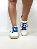 Corky's White Blue Friend Zone Sneakers - Macoma Boutique301 Sneakers