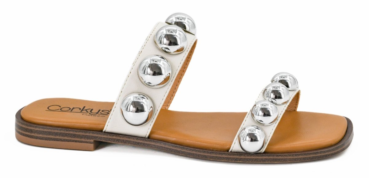 Corky's White Catch A Buzz Sandals - Macoma Boutique304 Sandals