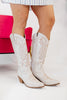 Corky's White Crackle Just In Case Boots - Wide Calf - Macoma Boutique303 Mules & Boots