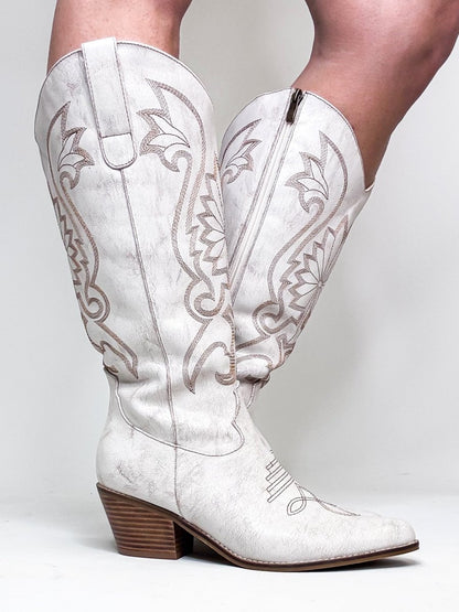 Corky's White Crackle Just In Case Boots - Wide Calf - Macoma Boutique303 Mules & Boots