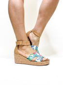 Corky's White Floral Rom Com Wedges FINAL SALE - Macoma Boutique302 Wedges & Heels