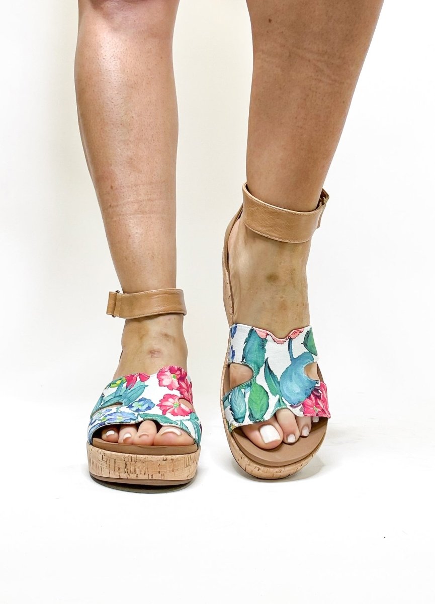 Corky's White Floral Rom Com Wedges FINAL SALE - Macoma Boutique302 Wedges & Heels