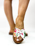 Corky's White Floral Spray Tan Sandals FINAL SALE - Macoma Boutique304 Sandals