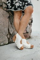 Corky's White Frisky Wedges - Macoma Boutique302 Wedges & Heels