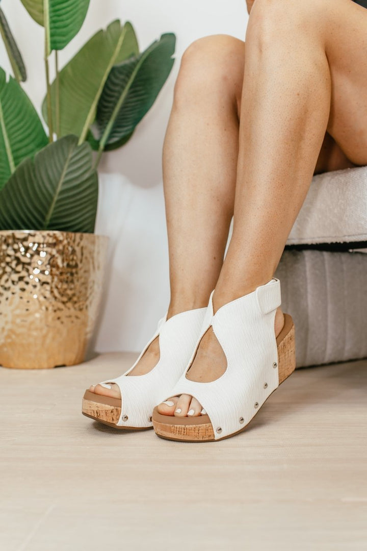 Corky's White Frisky Wedges - Macoma Boutique302 Wedges & Heels