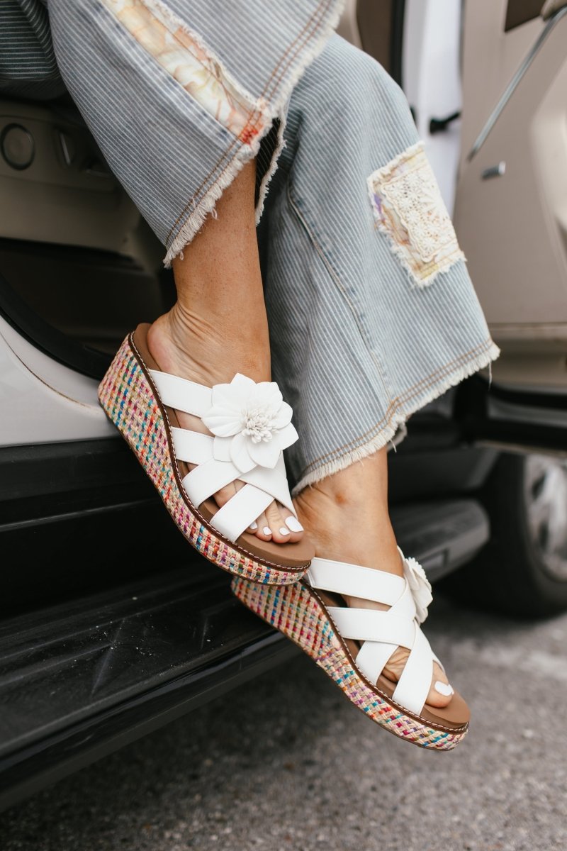 Corky's White Heartbreaker Sandals - Macoma Boutique304 Sandals
