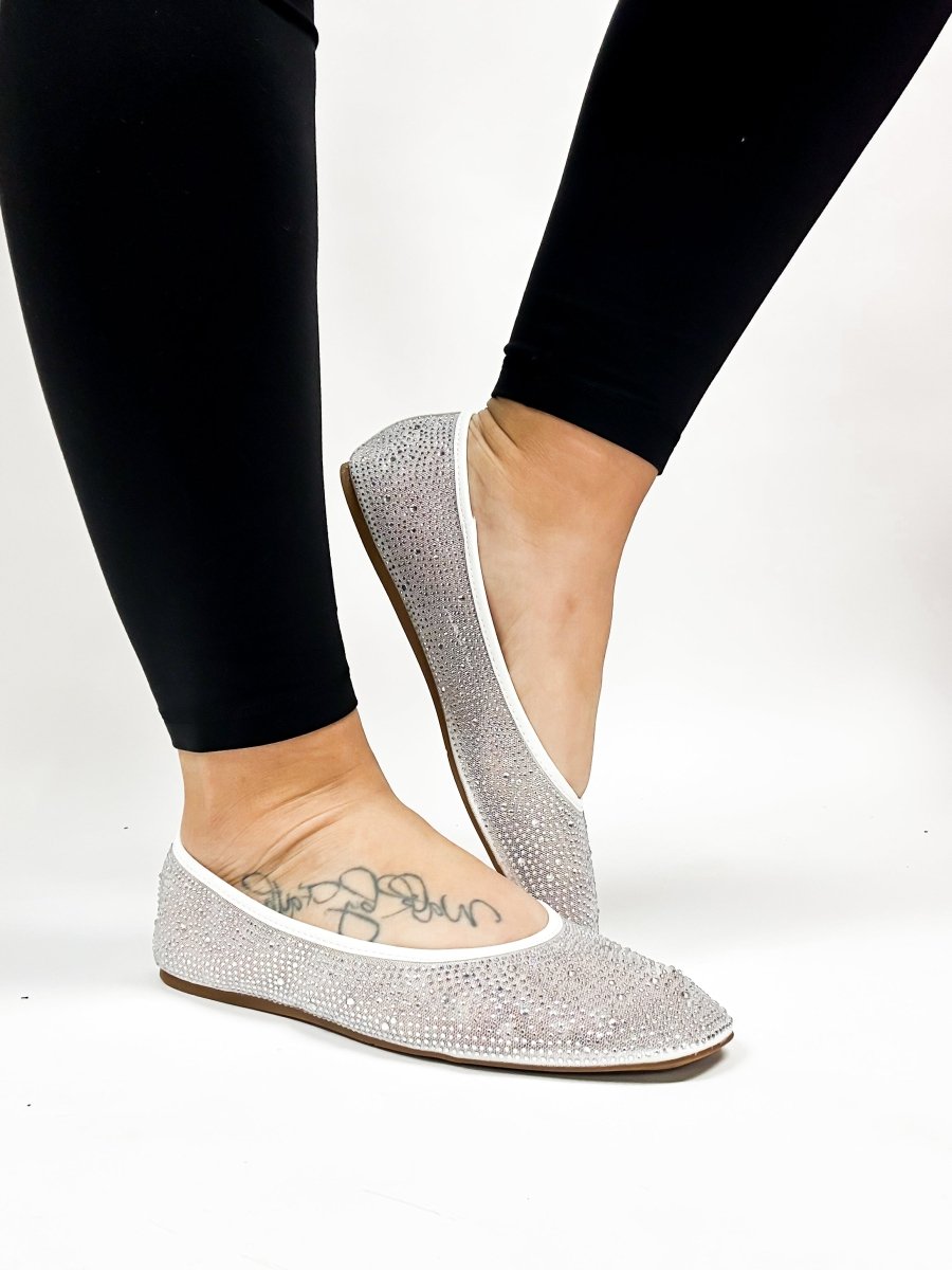 Corky's White It's A Vibe Flats - Macoma Boutique305 Flats