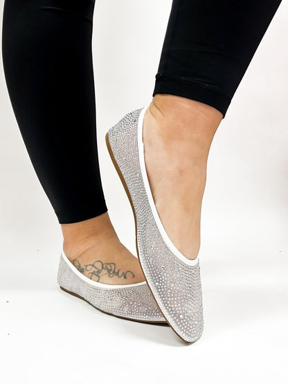 Corky's White It's A Vibe Flats - Macoma Boutique305 Flats