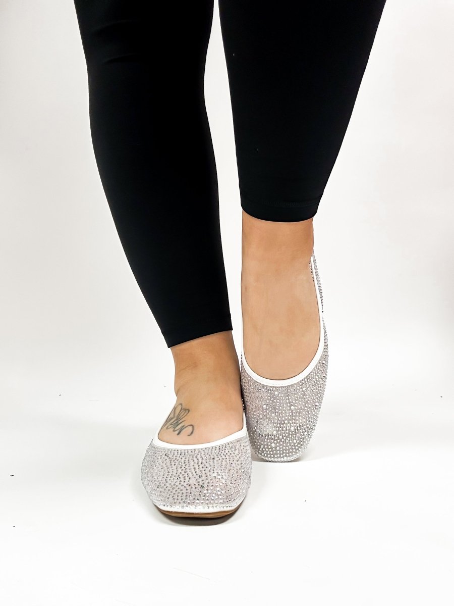 Corky's White It's A Vibe Flats - Macoma Boutique305 Flats