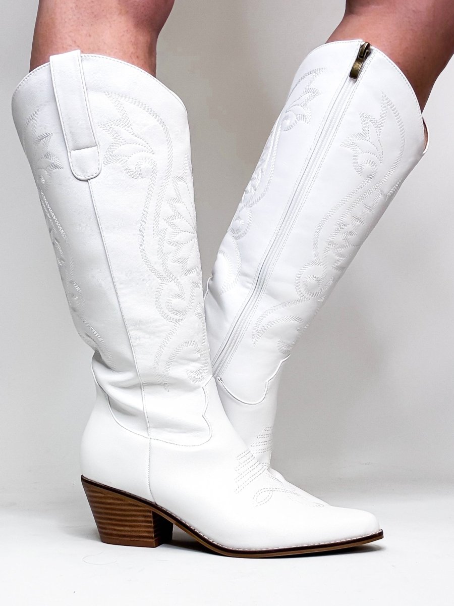 Corky's White Just In Case Boots - Wide Calf - Macoma Boutique303 Mules & Boots