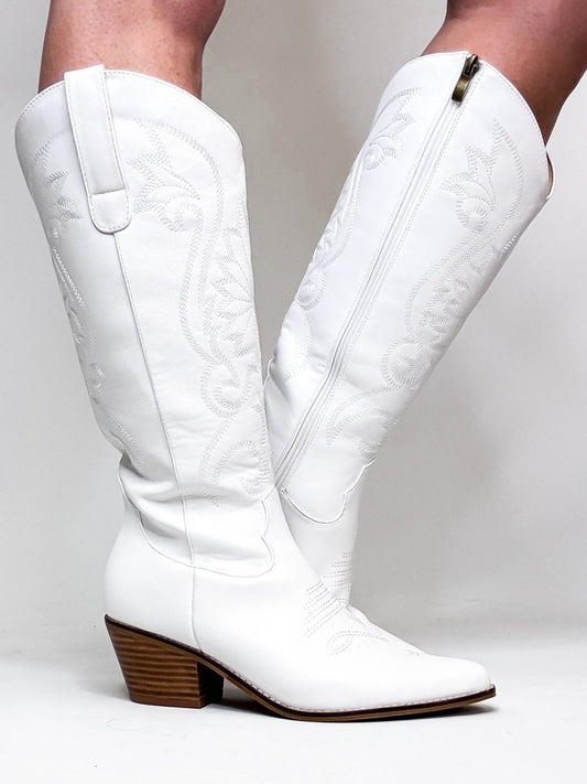 Corky's White Just In Case Boots - Wide Calf - Macoma Boutique303 Mules & Boots