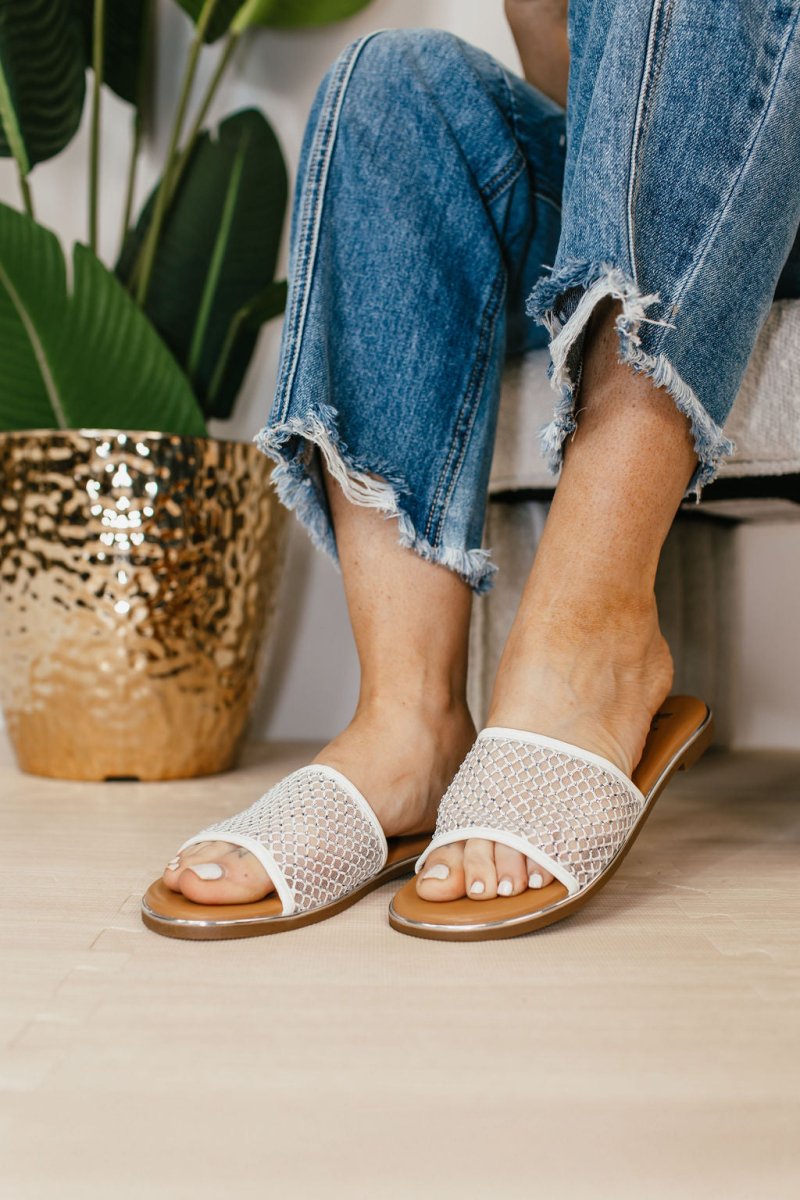 Corky's White Just Meshin With Ya Sandals - FINAL SALE