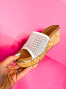 Corky's White Let's Mesh Around Sandals FINAL SALE - Macoma Boutique302 Wedges & Heels