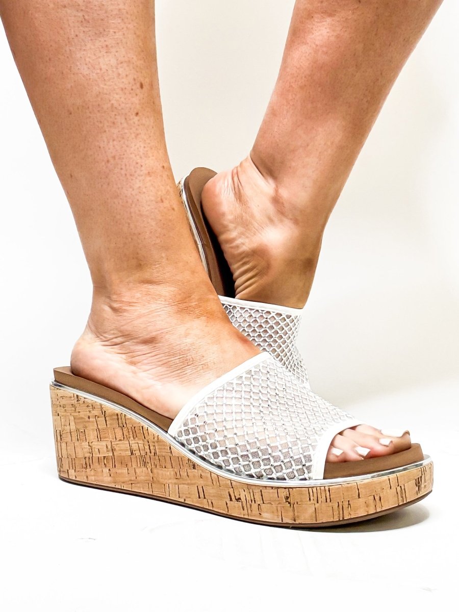 Corky's White Let's Mesh Around Sandals FINAL SALE