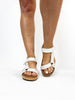 Corky's White Metallic Don't Tempt Me Sandals - Macoma Boutique302 Wedges & Heels