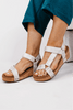 Corky's White Metallic Don't Tempt Me Sandals - Macoma Boutique302 Wedges & Heels