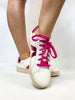 Corky's White Pink Friend Zone Sneakers - Macoma Boutique301 Sneakers