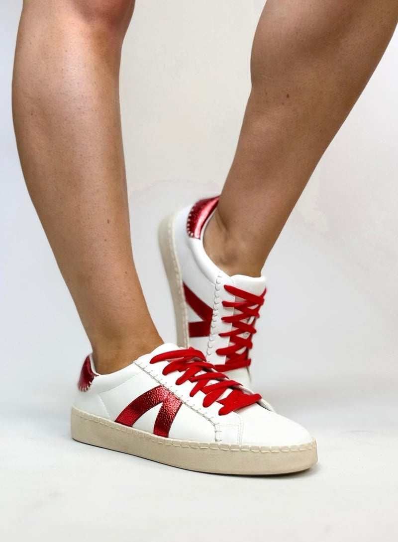 Corky's White Red Friend Zone Sneakers