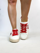 Corky's White Red Friend Zone Sneakers - Macoma Boutique301 Sneakers