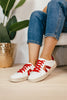 Corky's White Red Friend Zone Sneakers - Macoma Boutique301 Sneakers