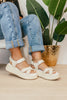 Corkys White Total Catch Sandals - FINAL SALE - Macoma Boutique304 Sandals