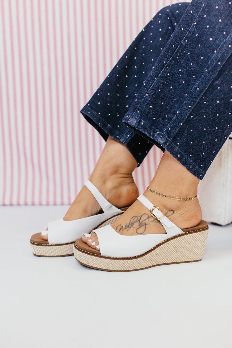 Corky's White Treat Yourself Wedges - Macoma Boutique302 Wedges & Heels