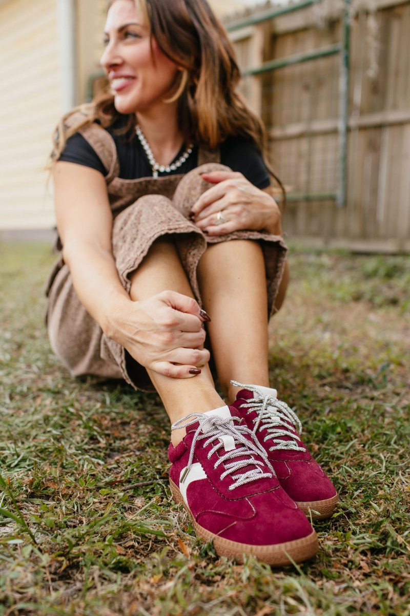 Corky's Wine Faux Suede Spoiler Alert Sneakers