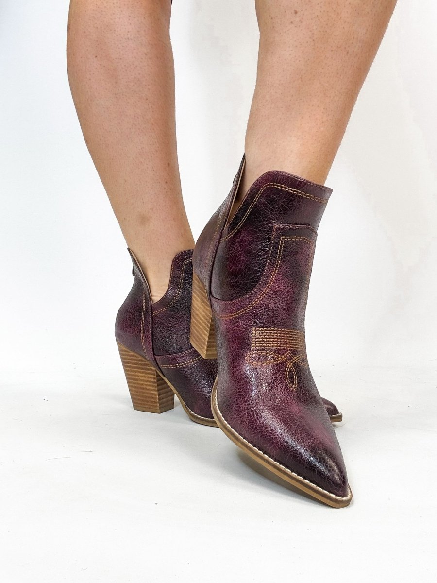 Corky's Wine Smoke Show Boots - Macoma Boutique303 Mules & Boots