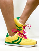 Corky's Yellow Green Combo Kickoff Sneakers - Macoma Boutique301 Sneakers