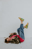 Corky's Yellow Green Combo Kickoff Sneakers - Macoma Boutique301 Sneakers