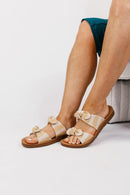 Corky's Yellow Natural Stripe Take A Bow Sandals - Macoma Boutique304 Sandals