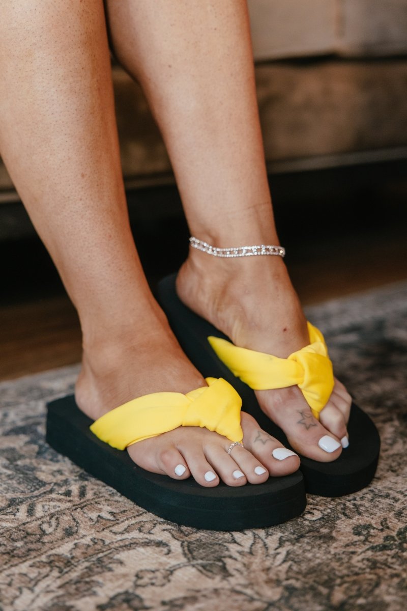 Corky's Yellow You Go Girl Sandals - Macoma Boutique304 Sandals