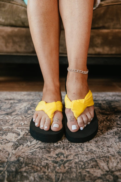 Corky's Yellow You Go Girl Sandals - Macoma Boutique304 Sandals