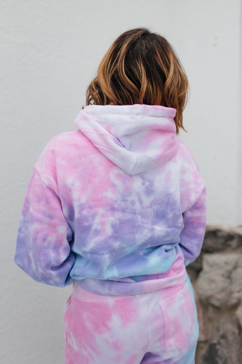 Cotton Candy Tie Dye Hoodie - Macoma Boutique230 Outerwear